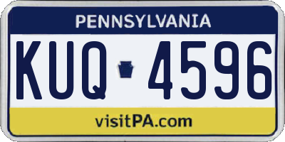 PA license plate KUQ4596