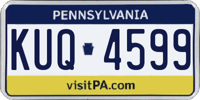 PA license plate KUQ4599
