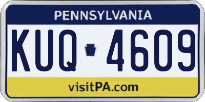 PA license plate KUQ4609