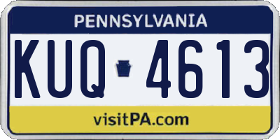PA license plate KUQ4613