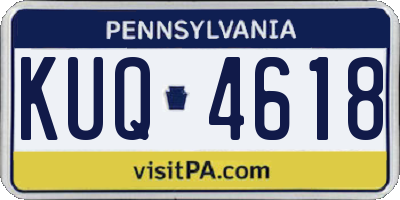 PA license plate KUQ4618