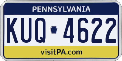 PA license plate KUQ4622