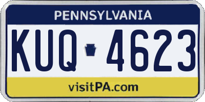 PA license plate KUQ4623