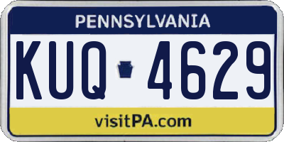 PA license plate KUQ4629
