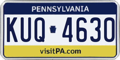 PA license plate KUQ4630