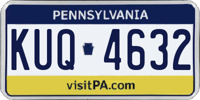 PA license plate KUQ4632