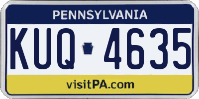 PA license plate KUQ4635