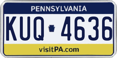 PA license plate KUQ4636