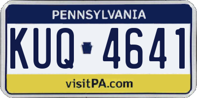 PA license plate KUQ4641