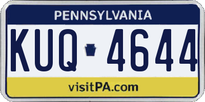 PA license plate KUQ4644