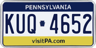PA license plate KUQ4652