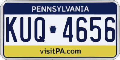 PA license plate KUQ4656