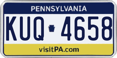 PA license plate KUQ4658