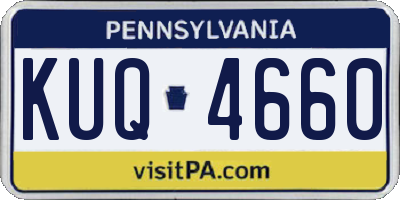 PA license plate KUQ4660