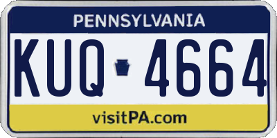 PA license plate KUQ4664