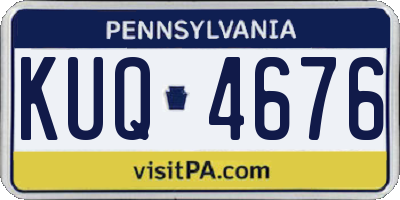 PA license plate KUQ4676