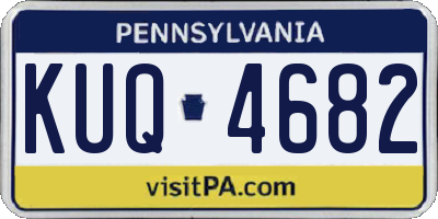 PA license plate KUQ4682