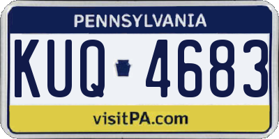 PA license plate KUQ4683