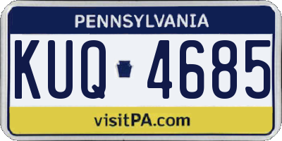 PA license plate KUQ4685