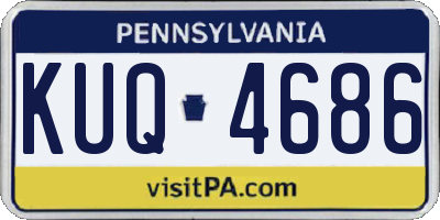 PA license plate KUQ4686