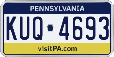 PA license plate KUQ4693