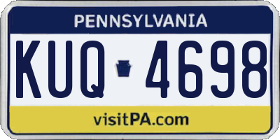 PA license plate KUQ4698
