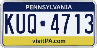 PA license plate KUQ4713