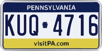 PA license plate KUQ4716