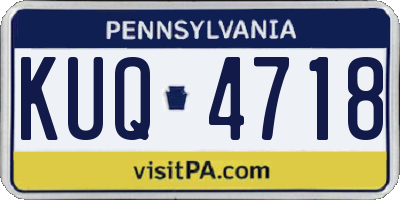 PA license plate KUQ4718