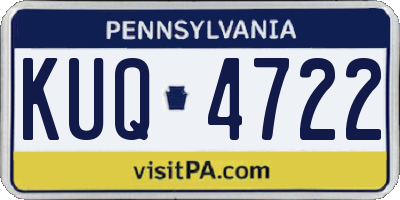 PA license plate KUQ4722