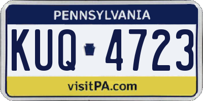 PA license plate KUQ4723
