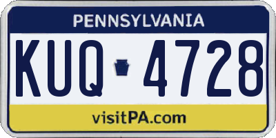 PA license plate KUQ4728