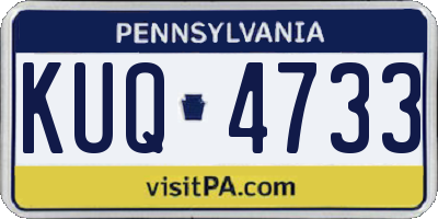 PA license plate KUQ4733