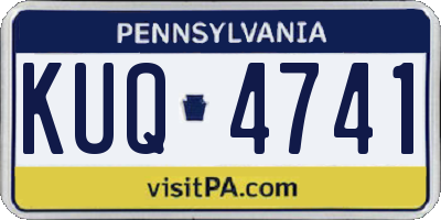 PA license plate KUQ4741