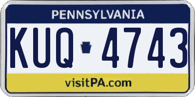 PA license plate KUQ4743