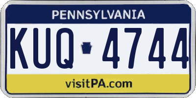 PA license plate KUQ4744