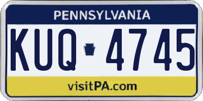 PA license plate KUQ4745