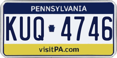 PA license plate KUQ4746