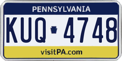 PA license plate KUQ4748