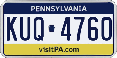 PA license plate KUQ4760