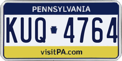 PA license plate KUQ4764