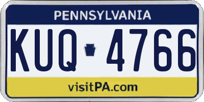 PA license plate KUQ4766