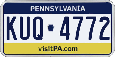 PA license plate KUQ4772