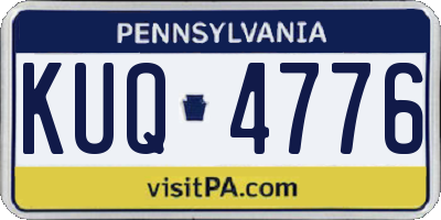 PA license plate KUQ4776