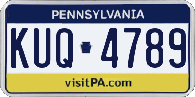 PA license plate KUQ4789
