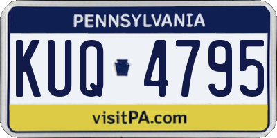 PA license plate KUQ4795