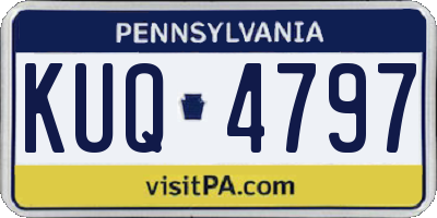 PA license plate KUQ4797