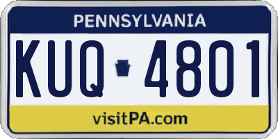 PA license plate KUQ4801