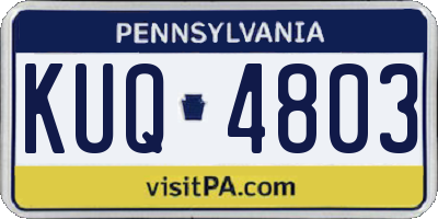 PA license plate KUQ4803