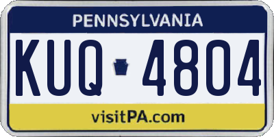PA license plate KUQ4804